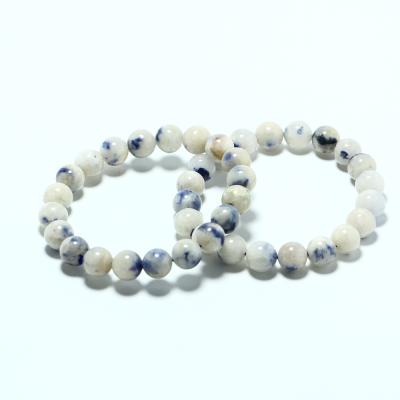 China Wholesale China Crystal High Quality Beautiful Dumortierite Natural Round Beads Bracelet For Women Men Gift for sale