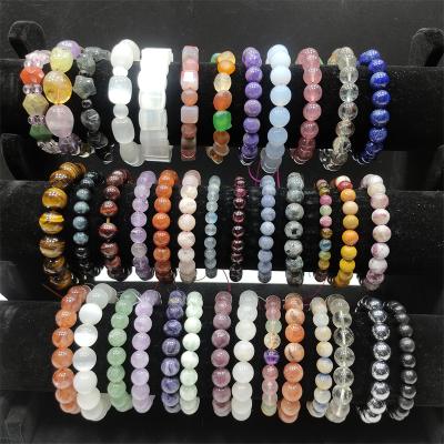 China Crystal Healing Stone Crafts Energy natural wholesale cute bead the bracelet Crystal Gemstone Bracelets for sale