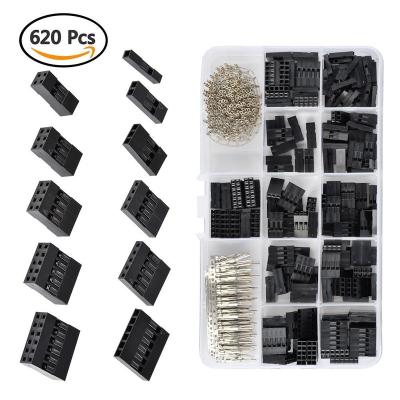 China Connector Connector Dupont 620 PCS. 2.54mm, carcasa conjunto puente de Pin conector Dupont cable for sale