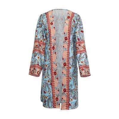 China Anti-wrinkle loose long-sleeved temperament all-match coat with high-grade and handsome high-grade printing for sale