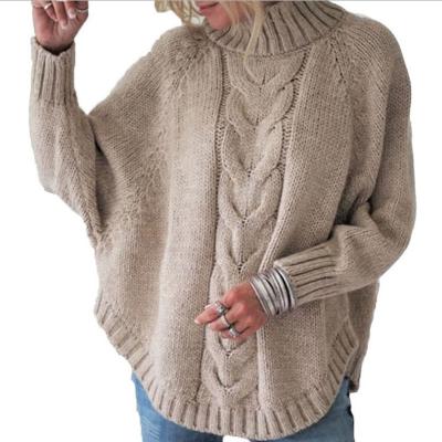 China Keep Warm New Big Bat Autumn And Winter Loose Sleeve Women's Knitted Sweater for sale