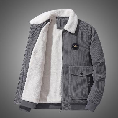 China Plus Size Men's Warm Casual Corduroy Sherpa Jackets for sale