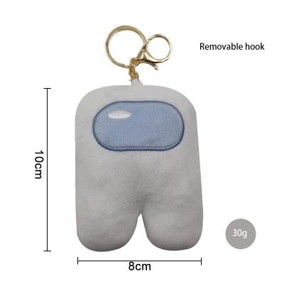 China Cute Plush 10cm PP Cotton Shorts Plush Toys Crewmate Among Us Key Chain for sale