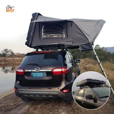 China hot sale 50+ NPOT Amazon hardtop roof top tent UV-resistant camping roof top tent car for sale