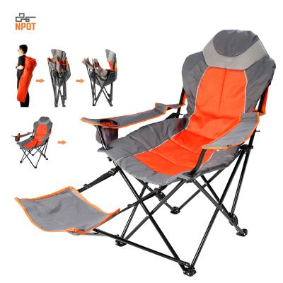 China Folding Camp Chair NPOT Lightweight Outdoor Oversized Sleeping Chair Orange Managers Mesh Camping Chair for sale