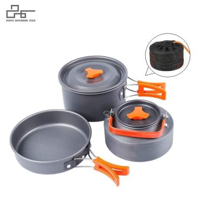 China Cookware Stocked Camping Mess Kit Gear Camp Accessories Equipment for sale