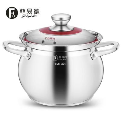 China Sustainable Stainless Steel Soup Casserole Cooking Pot Natural Delicious Mutil-function Pot With Super Bottom for sale