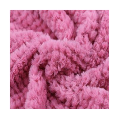 China High Grade Competitive Price Polyester Fire Retardant Super Soft Plush Fleece Heavy Textile Fabric for sale