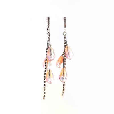 China Simple wild line 2019 long tassel ALLOY female earrings new jewelry ear tide earrings hot lady earrings for sale