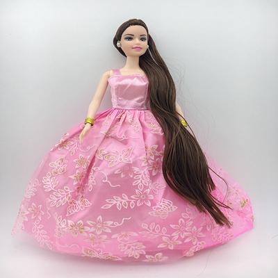 China 2018 VINYL Customized 30CM Thick Full Hair Beauty Princess Dolls Wholesale Clothing Full Long Hair Changeable Hair Doll Free Shipping To USA for sale