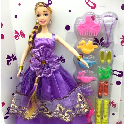 China 2018 30CM Changeable Clothing VINYL Baby Princess Doll Accessories Beauty Full Long Changeable Fairy Thick Hair Outlet Wholesale Free Shipping for sale