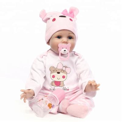 China Doll limbs can be active doll limbs can be reborn 55cm active silicone baby - doll plays newborn reborn girls realistic soft body babies cloth doll birthday gift brinquedos for sale