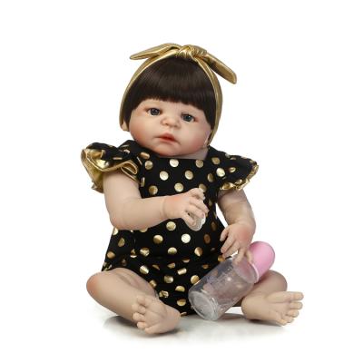 China 2018 Hot Sale DIY TOY Silicone Baby Doll - Doll 57cm Victoria Full Body Silicone Reborn TOY Kids Dolls Toys Handmade Realistic for sale