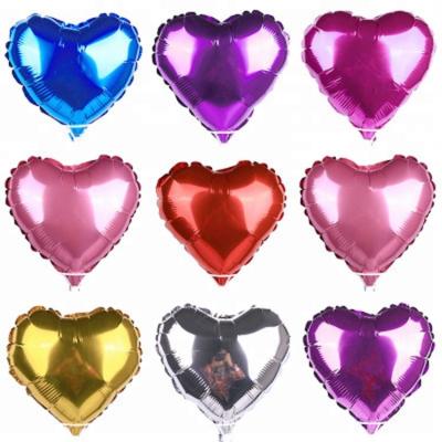 China Hot New Heart Shape Children's Helium Foil Balloon 10 Inch Foil Balloon Birthday Party Decoration Wall Foil Balloon Gift Toy for sale