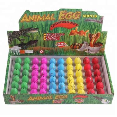 China New Design Hot Animal Expansion Hatching Egg Dinosaur Hatching Egg Children's Toys Educational Creative Educational Magic Water Inflation for sale