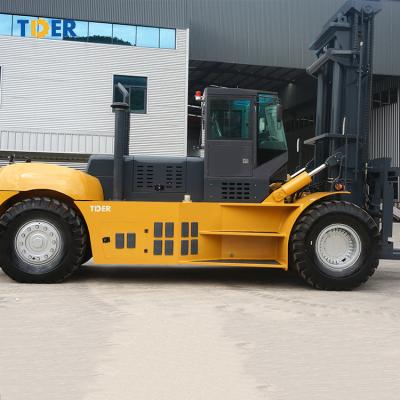 China TDER Large Fork Lift 30 Ton 33 Ton Diesel Forklift Truck Powered Pallet Truck For Sale for sale