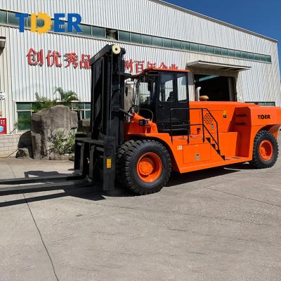 China TDER Large Diesel Engine Forklift 30 Ton 33 Ton Truck Powered Pallet Truck Type for sale