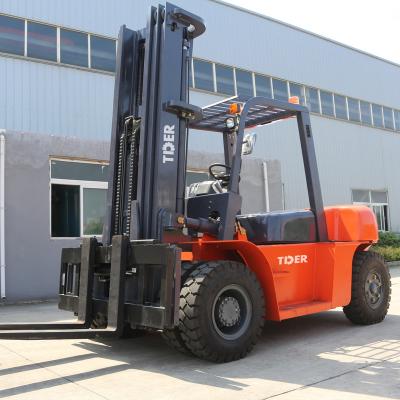 China 6 Ton 7 Ton Diesel Engine Forklift Powered Pallet Truck Type 190mm Ground Clearence for sale