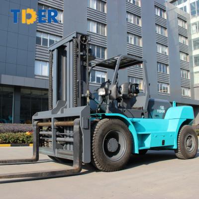 China Pneumatic Tire Hydraulic Pump Forklift 10 Ton 15 Ton 20 Ton Diesel Container Forklift for sale