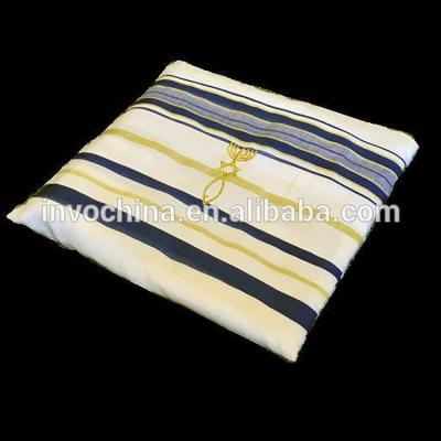 China White with Black Stripes Elijah Tallit Prayer Shawl-Jewish-Messiah-Tallit Shawl for sale