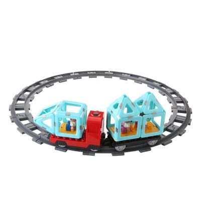 China Building Toy 2020 Hot Selling Online Magnetic Train Toy For Children Car Track Toy for sale