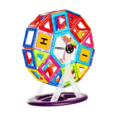 China Building Toy 72pcs Eco Friendly Plastic Magnetic Ferris Wheel Baby Building Blocks Educational Toys For Children for sale