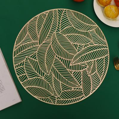 China Viable Circular Table Mat Splice Sheet Table Mat Manufacturer Direct Sale PVC Non-Slip Table Mat Stain Supply for sale