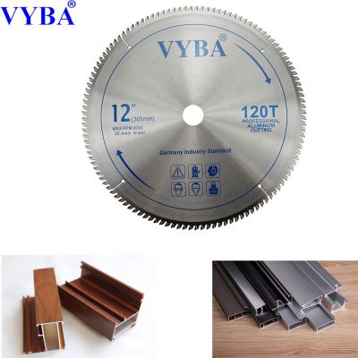 China 65Mn factory direct sale 305mm 120Teeth tungsten carbide tipped aluminum cutting circular saw blade for sale