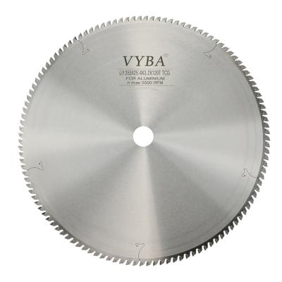 China Smooth Cutting and Best Long Life Performance Tungsten Carbide Aluminum TCT Blade 355mmX120T for Cutting Aluminum for sale