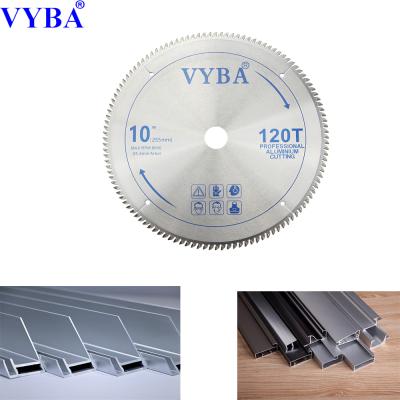 China Good Quality Aluminum Frame Cutting 255X25.4X100T Circular Aluminum Saw Blade For Miter Saw for sale