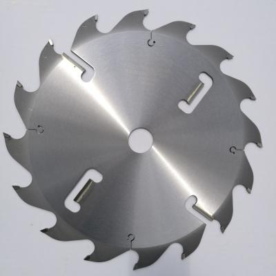 China CTT 75Cr1 Wood Cutting 255mm (32+4) Industrial T Saw Blade With Rakers For Timber Cutting for sale