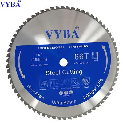 China Dry Cutting Angle Iron 14inch Metal Cutting Blade Cut For Mild Steel for sale