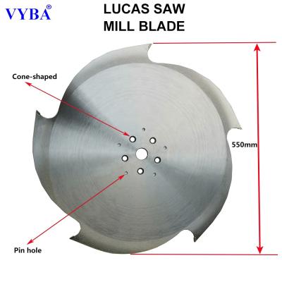 China Cutting Effect Large Diameter 550mm Lucas Sawmill TCT Saw Blade for sale