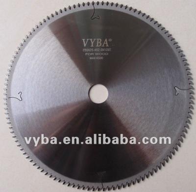 China The cutting plastic CTT. 255*120T ZYZYP High Speed ​​Straight Edge Smooth Teeth Saw Blade for sale