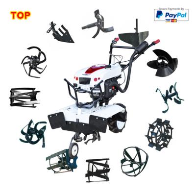 China Raises Mini Handheld Gasoline Tiller 225Cc Power Tiller Field Cultivator Agricultural Machinery for sale