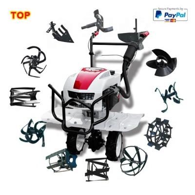 China Farms Surrounding Soil Orchard Garden Cultivator Gasoline Mini Rotary Cultivator 200Cc Agricultural Ditches Machinery for sale