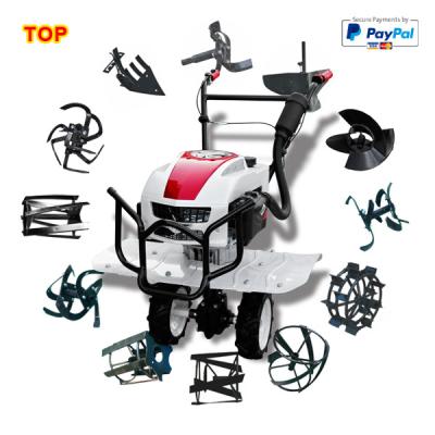 China Mini Rotary Cultivator Gasoline Powered Axle Drive Farms Vertical Multifunctional Orchard Garden Cultivator Agricultural Machinery for sale