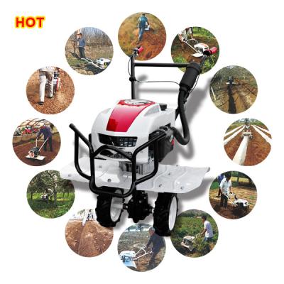 China Miniature Farms Equipment Gasoline Agricultural Plow Handheld Rotary Disc Ridge Cultivator for sale