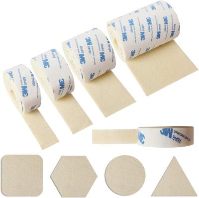 China Self Adhesive Floor Protector Chair Slips Furniture Glides Felt Strips Self Adhesive White Furniture Felt Strips Roll Glides for sale