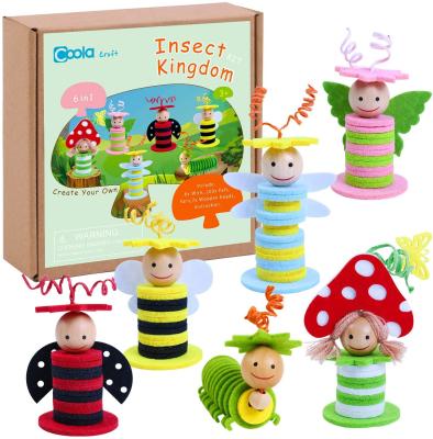 China Early Educational Felt Craft Kit DIY Insect Felt Crafts Kit Toys For Boys And Girls for sale