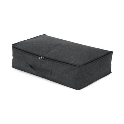 China Large Capacity Folding Fabric Underbed Sturdy Felt Storage Trunk With Handle for sale