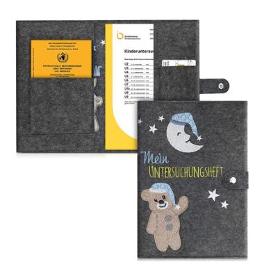 China High Quality German Felt Exam Booklet U-booklet Cover Felt Log Maternity Cover and Card Pass Cover for sale