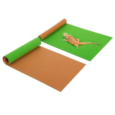 China Viable Felt Reptile Liner Reversible Mat Terrarium Substrate Bedding Liner Reptile Floor Mat for Lizards Snakes Dragon Bearded Gecko for sale