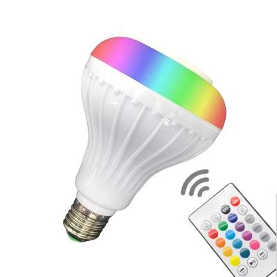 China 12W E27 RGB Colorful Music LED Party Light Bulb Smart Remote Control Smart Remote Control Wireless Dimming Lamp for Hotel Home Restaurant for sale