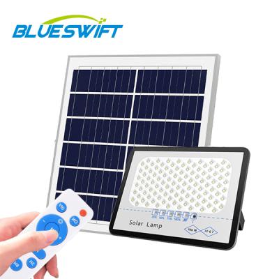 China Led Outdoor Solar Flood Light  ROAD CE Rohs 100W BLUESWIFT OS003 120 Degree 3.2V for sale