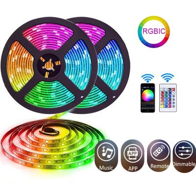 China BLUESWIFT Residential Lux Smart LED Strip Lights Rgb 5050 IS014 60 LEDs/M AC85-265V for sale