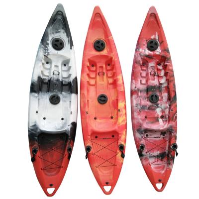 China LLDPE USA imported materials single fishing boat, plastic kayak, single deck boat for sale