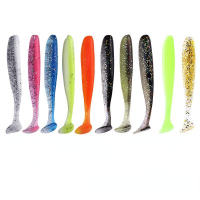 China 7cm Lure Shad Wobbler Silicone Bait Sea Worm Swimbait Flame Silicone Lure Spinnerbait Accessories 10cm JH12423 for sale