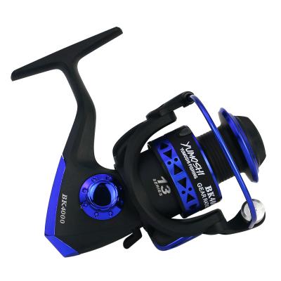 China JIUHE OEM Lightweight Spinning Fishing Reel Saltwater Carp Fishing Reel 1000-7000 Front and Gear Ratio 5.5:1 Rear Brake for sale