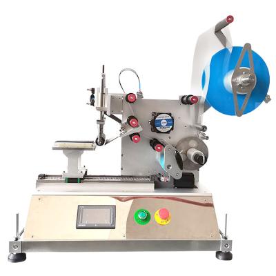 China Products on bottle flat pocket automatic flat surface card scratch labeling gluing machine for cosmetics for sale